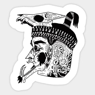 Aztec Warrior Sticker